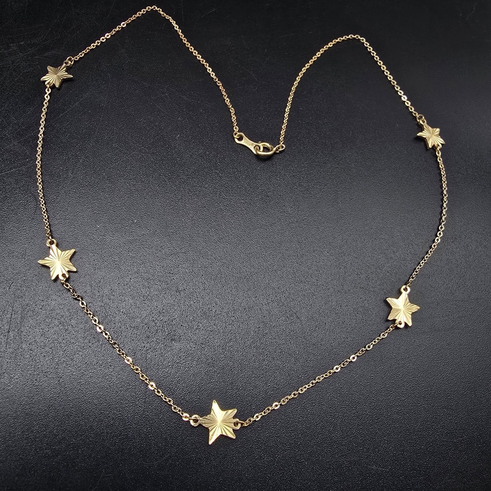 Avon Star Gold Tone Chain Necklace Vintage Costume Jewelry